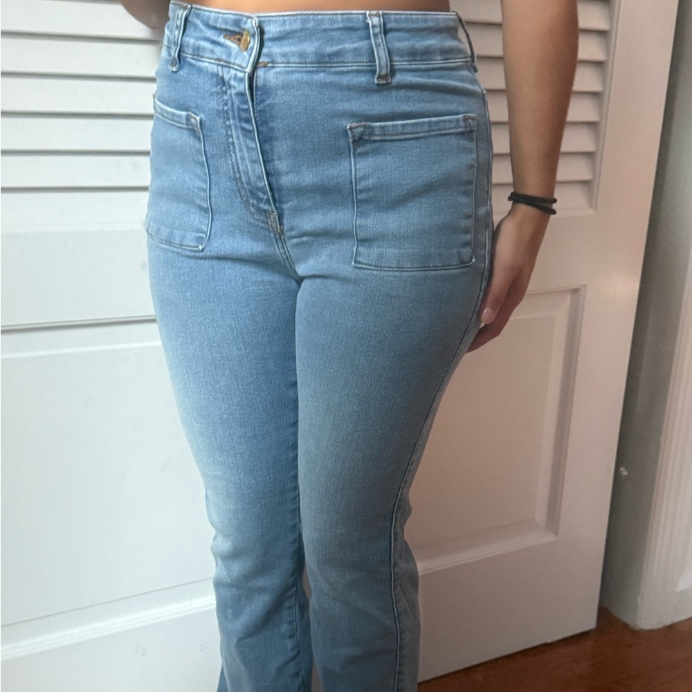 Vilagallo Light Blue Flare Jeans